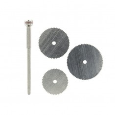 Fine Cutting Saws and Mandrel (3pcs)