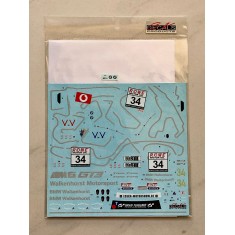 1/24 BMW M6 GT3 VLN 18 Team Walkenhorst #34 Decal