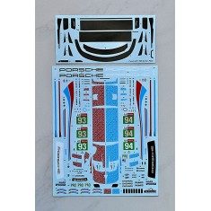 1/24 Porsche 911 RSR FIA WEC 24 H of Le mans 2019 GT Team #93 & #94 Decal