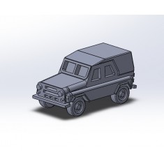 1/700 Russian UZA-496 Jeep (4pcs)