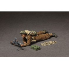 1/35 British Infantry at Rest - Machine Gunner
