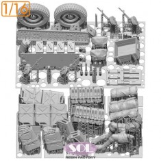 1/16 WWII British SAS 1/4ton 4x4 Patrol car Conversion Kit Ver.2 for Takom kits