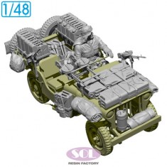 1/48 WWII British SAS 1/4ton 4x4 Patrol car Conversion Kit Ver.2
