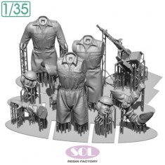 1/35 Bundeswehr Tank Crew & M3 Machine Gun for Leopard 2A7V