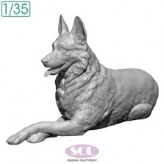 1/35 German Shepherd Lying Down Pose (3D Printed Kit)