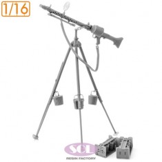 1/16 WWII German MG34 Anti-Aircraft Machine Gun with Gurttrommel 34 (3D Printed Kit)