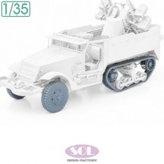 1/35 Weighted Wheels & Tracks for US M16 MGMC for AFV Club (3D Printed Kit)