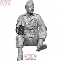 1/24 WWII US Vehicle Crewman (3D Printed Kit)