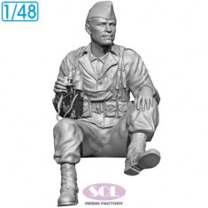 1/48 WWII US Vehicle Crewman (3D Printed Kit)