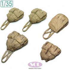 1/35 WWII German Rucksack Set for Sd.Kfz.250/3 (5pcs) (3D Printed Kit)