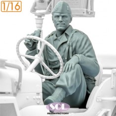 1/16 WWII US Vehicle Crewman (3D Printed Kit)