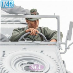1/48 WWII German Kubelwagen Driver
