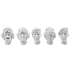 1/16 Bundeswehr Tank Crew Head Set (5pcs)