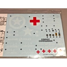 1/16 WWII US Army 1/4 ton Utility Truck Decal