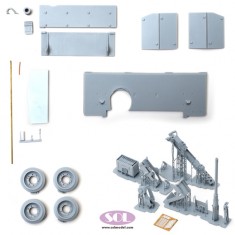 1/16 M4A3 76W UP Armoured Type & T23 Turret Conversion set for Takom kits