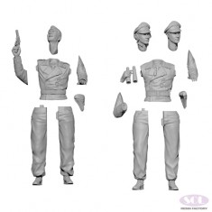 1/35 WWII German Tiger Tank Commander and Gunner