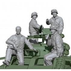 1/16 WWII US Army M8 Riders Set (6 figures) SOL Resin Factory MM724