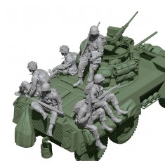 1/16 WWII US Army M8 Riders Set (6 figures)