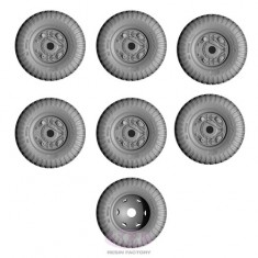 1/35 WWII US Army M8 Combat Wheel Tyres