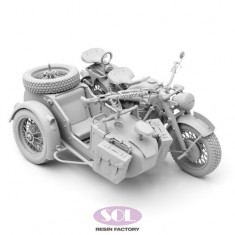 1/16 WWII German KS750 with Sidecar