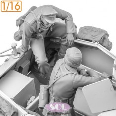 1/16 Crew for WWII German Sd.kfz.250/1
