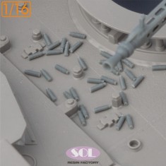 1/16 MG3 Empty Shells (50pcs, 3D-printed)