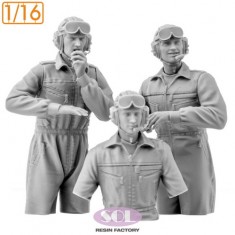 1/16 Leopard 2A6 Tank Crews for Trumpeter kit (3 figures)