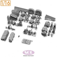 1/16 WWII British SAS 1/4 Ton 4x4 Patrol Car Conversion set for Takom kits