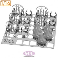 1/16 WWII German Armored Vehicle Headphone sets and P08 Holster