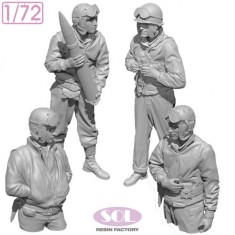 1/72 WWII US M36 Crew set #1 (4 figures)