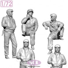 1/72 WWII US M4A3E8 Crews (5 figures)