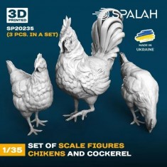 1/35 Chikens and Cockerel 