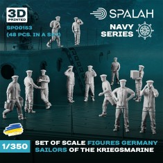 1/350 German Kriegsmarine Sailors (48pcs)
