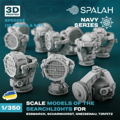 1/350 Searchlights for Bismarck Scharnhorst Gneisenau Tirpitz (10pcs)