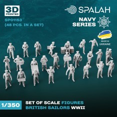1/350 British Sailors (48pcs)