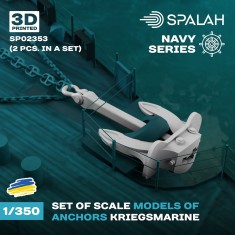 1/350 Kriegsmarine Anchors (4pcs)