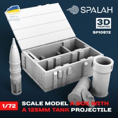 1/72 A Box with 125mm Tank Projectile