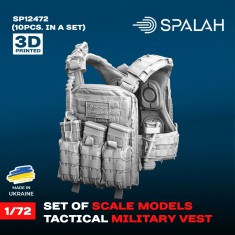 1/72 Tactical Military Vest (10pcs)