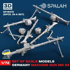 1/72 Machine Gun MG-34 (5pcs)