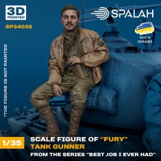 1/35 Fury Tank Gunner Figure [Best Job I Ever Had]