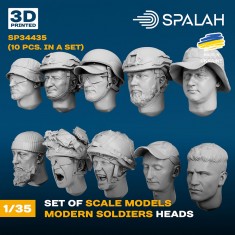 1/35 Modern Soldier Heads (10pcs)