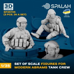 1/35 Modern M1 Abrams Tank Crew (3 Figures)