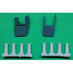 1/35 T-64AV/BV Early Smoke Grenade Mounts Conversion Set for Trumpeter kit