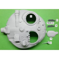 1/35 T-64AK M1971 Command Tank Conversion Set for Trumpeter 1578T-64 kit