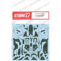 1/12 Honda CBR1000RR-R Dry Carbon Decal for Tamiya kits
