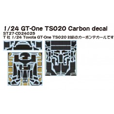 1/24 Toyota GT-One TS020 Carbon Fibre Decal for Tamiya Kit