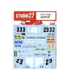 1/12 DUCATI 888 WSBK #23 1991 Decals for Tamiya #14063 kit