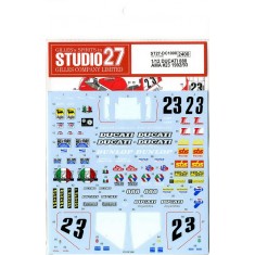 1/12 DUCATI 888 AMA #23 1992/1993 Decals for Tamiya #14063 kit