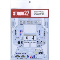 1/24 Toyota Celica GT-FOUR (ST165) Sweden 1989/1991/1992 Decals for Aoshima kit