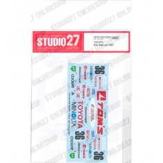 1/24 87C #36 Test car 1987 Decal for Hasegawa kits